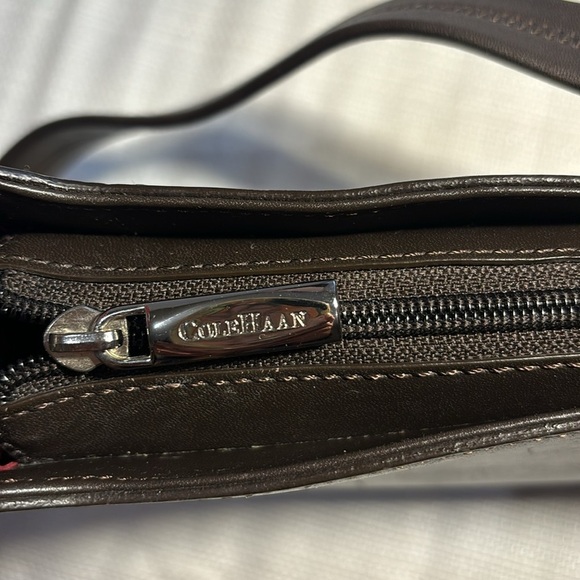Cole Haan Structured Shoulder Dark Brown Leather Bag - Picture 12 of 13